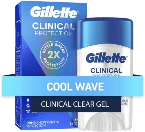 Gillette Clinical Clear Gel Cool Wave Antiperspirant Gillette Clinical Clear Gel Cool Wave Antiperspirant